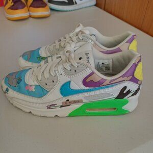 Size 10 - Ruohan Wang x Nike Air Max 90 Flyleather Multicolor